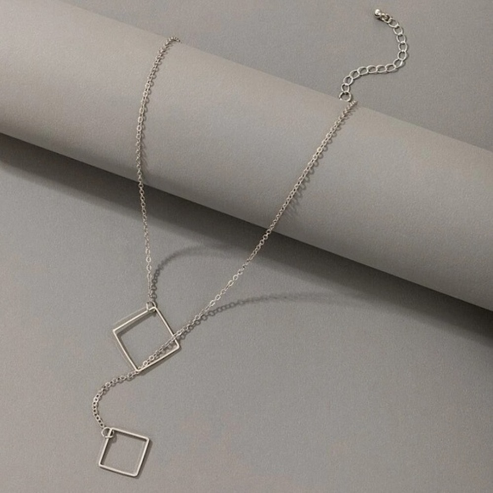 Squares Charm Necklace - Picture 2 of 6